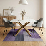 Purple Geometric Modern Purple Gray Geometric Abstract Area Rug