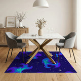 Starry Nebula Swirl Area Rug