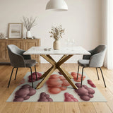 Puffy Cloud Area Rug in Whimsical Pinks