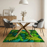 Floral Vintage Lush Fern Grove Area Rug
