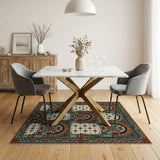 Moroccan Arched Tile Area Rug