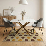 Vintage Chocolate Chip Cookie Pattern Area Rug
