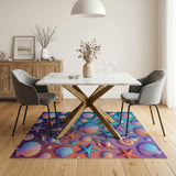 Vibrant Seashell Starfish Area Rug