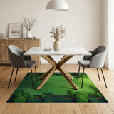 Lush Forest Canopy Green Area Rug