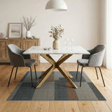 Modern Geometric Grey Beige Tan Area Rug