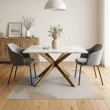 Beige and Neutral Beige Organic Wave Abstract Area Rug
