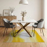 Yellow Sun Gradient Abstract Area Rug