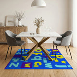 Playful Alphabet Letters Kids Area Rug