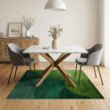 Green Lush Green Organic Abstract Area Rug