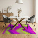 Sparkling Zigzag Geometric Area Rug