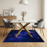 Cosmic Nebula Fractal Abstract Area Rug