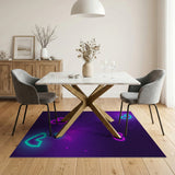 Neon Hearts Galaxy Glow Area Rug