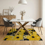 Bold Yellow Sunflower Area Rug