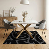 Grey Abstract Area Grey Swirl Abstract Area Rug