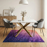 Starry Nebula Glitter Area Rug