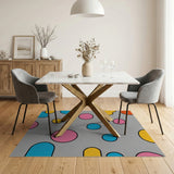 Vibrant Geometric Multi-Color Geometric Modern Area Rug