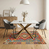 Vibrant Heritage Tribal Area Rug