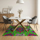 Vibrant Sugar Skull Day of the Dead Area Rug