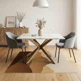 Layered Tan Mountain Peaks Abstract Area Rug