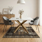 Majestic Deer Antler Southwestern Area Rug