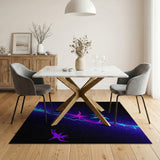 Neon Cosmic Birds Area Rug