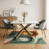 Arched Portals Sunset Path Area Rug