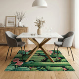Southwestern Cactus Bloom Area Rug