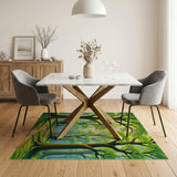 Sunny Forest Path Area Rug