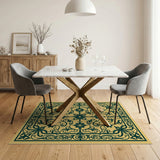 Ornate Persian Floral Area Rug