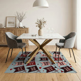 Valentine's Be Mine True Love Bunting Area Rug