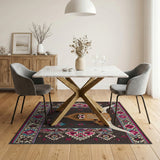 Highland Cow Southwestern Area Rug