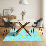 Blue Sprinkle Confetti Kids Area Rug