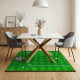 Baseball Field Kids Area Rug