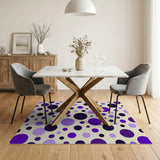 Purple Polka Dot Area Rug
