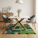 Southwestern Cactus Garden Area Rug