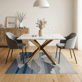 Layered Misty Mountains Area Rug