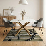 Weathered Green Barn Area Rug