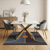 Modern Basketball Court Area Rug