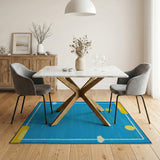 Sunny Sky Kids Cartoon Area Rug