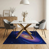Galactic Spiral Nebula Area Rug