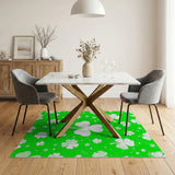 Festive Shamrock Green Area Rug