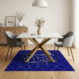 Festive Christmas Cat Lights Area Rug