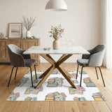 Retro Travel Suitcase Vintage Area Rug