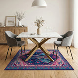 Vibrant Elephant Persian Area Rug