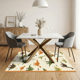 Dinosaur Friends Kids Washable Area Rug