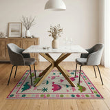 Whimsical Dinosaur Kids Area Rug