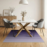 Purple Ombre Gradient Area Rug