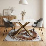 Vintage Spotted Deer Antler Area Rug