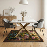 Persian Garden Cherry Blossom Peacock Rug