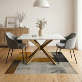 Multi-Color Geometric Polka Dot Block Area Rug
